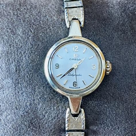 1976 ladies omega watch blue face|vintage omega lady's watch.